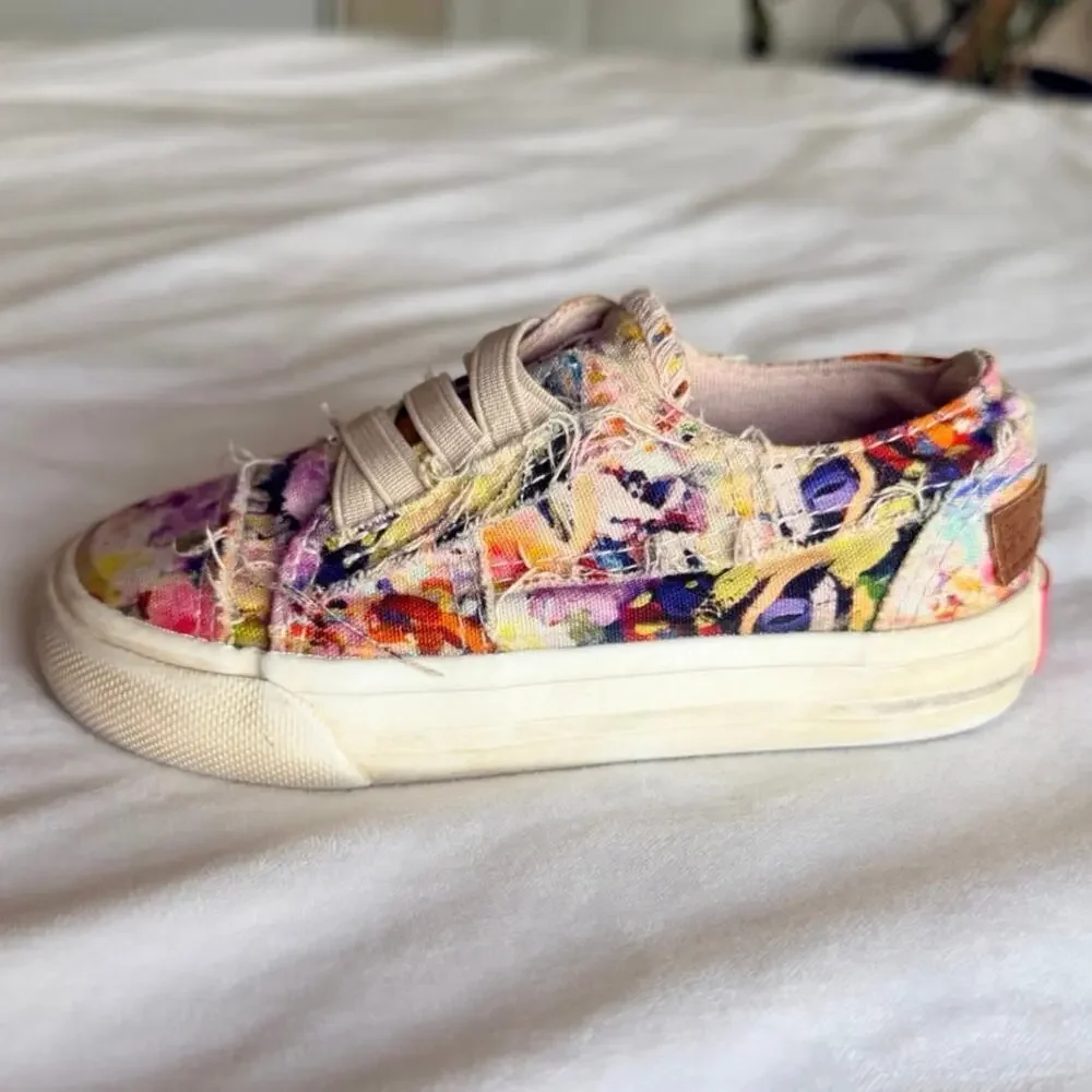Girls Blowfish Floral Slip-on Shoes Size 6.5-7
